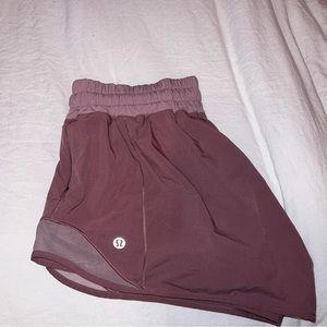 lululemon mauve pink shorts